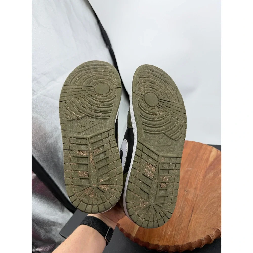 Jordan 1 Mid Sneaker Mens 11.5 Olive Black DQ8426-092 High Top Basketball Shoes
